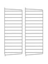 String System Wandleiter, 2er Set, 75 x 30 cm, Dunkelgrau