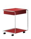 Oblique Rolltisch K3CR, Rot