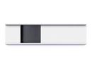 Meterware Ablageschale, Hoch (5 cm), signalweiß, Hoch (4,5 cm), tiefschwarz