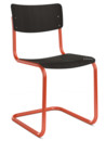 S 43 Classics in Colour, Tomatenrot, Buche gebeizt, Schwarz (TP 29)