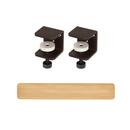 Tiptoe Wandregal Eiche massiv, Wandregal 120 cm, Patinierter Stahl