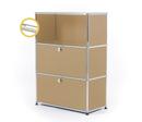 USM Haller E Highboard M mit Fachbeleuchtung, USM beige, Kaltweiß