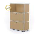 USM Haller E Highboard M mit Fachbeleuchtung, USM beige, Warmweiß