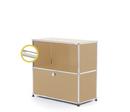 USM Haller E Sideboard M mit Fachbeleuchtung, USM beige, Kaltweiß