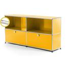 USM Haller E Sideboard L mit Fachbeleuchtung, Goldgelb RAL 1004, Kaltweiß