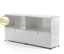 USM Haller E Sideboard L mit Fachbeleuchtung, Lichtgrau RAL 7035, Kaltweiß