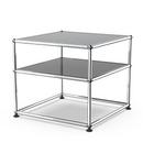 USM Haller Beistelltisch Typ II, Metall, Anthrazitgrau RAL 7016