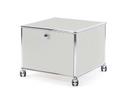 USM Haller Druckercontainer, 50 cm, Lichtgrau RAL 7035, Mit Rollen