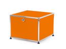 USM Haller Druckercontainer, 50 cm, Reinorange RAL 2004, Mit Füßen