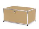 USM Haller Druckercontainer, 75 cm, USM beige, Mit Füßen