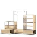 USM Haller E Garderobe XL mit Beleuchtung, USM beige