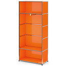 USM Haller Garderobe M mit Kleiderstange Typ I, Reinorange RAL 2004