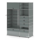 USM Haller Garderobenschrank Typ II, Mittelgrau RAL 7005