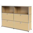 USM Haller Highboard L mit 4 Klappen, USM beige