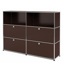 USM Haller Highboard L mit 4 Klappen, USM braun