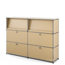 USM Haller Highboard L mit Schrägtablaren, USM beige