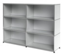 USM Haller Highboard L offen, USM mattsilber