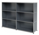 USM Haller Highboard L offen, Mittelgrau RAL 7005