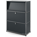 USM Haller Highboard M mit Schrägtablar, Anthrazitgrau RAL 7016