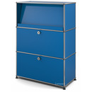 USM Haller Highboard M mit Schrägtablar, Enzianblau RAL 5010