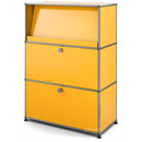 USM Haller Highboard M mit Schrägtablar, Goldgelb RAL 1004