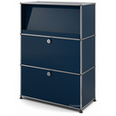 USM Haller Highboard M mit Schrägtablar, Stahlblau RAL 5011