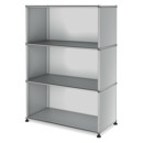 USM Haller Highboard M offen, USM mattsilber