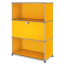 USM Haller Highboard M mit 1 Klappe, Goldgelb RAL 1004