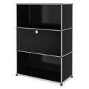 USM Haller Highboard M mit 1 Klappe, Graphitschwarz RAL 9011