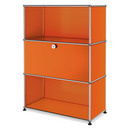 USM Haller Highboard M mit 1 Klappe, Reinorange RAL 2004