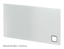 USM Haller Tablar mit Kabeldurchlass, 75 x 35 cm, Lichtgrau RAL 7035, Unten links