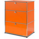 USM Haller Kommode mit 3 Schubladen, H 95 + 4 x B 75 x T 50 cm, Reinorange RAL 2004