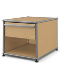 USM Haller Nachttisch mit Schublade, USM beige, Klein (H 39 x B 42,5 x T 53 cm)