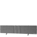 USM Privacy Panels Tischblende, Für USM Haller Tisch Plus/Advanced, 200 cm, Anthrazitgrau