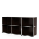 USM Haller Sideboard 50, individualisierbar, USM braun, Offen, Offen