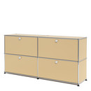 USM Haller Sideboard L, individualisierbar, USM beige, Mit 2 Klappen, Mit 2 Klappen