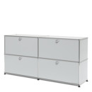 USM Haller Sideboard L, individualisierbar, Lichtgrau RAL 7035, Mit 2 Klappen, Mit 2 Klappen