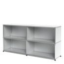 USM Haller Sideboard L offen, USM mattsilber