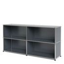 USM Haller Sideboard L offen, Mittelgrau RAL 7005