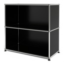 USM Haller Sideboard M, individualisierbar, Graphitschwarz RAL 9011, Offen, Offen