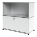 USM Haller Sideboard M mit 1 Klappe, USM mattsilber