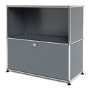 USM Haller Sideboard M mit 1 Klappe, Mittelgrau RAL 7005