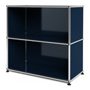 USM Haller Sideboard M offen, Stahlblau RAL 5011