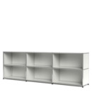 USM Haller Sideboard XL, individualisierbar, Reinweiß RAL 9010, Offen, Offen