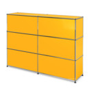 USM Haller Theke Typ 1, Goldgelb RAL 1004, 150 cm (2 Elemente), 35 cm