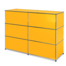 USM Haller Theke Typ 1, Goldgelb RAL 1004, 150 cm (2 Elemente), 50 cm