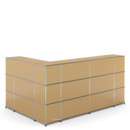 USM Haller Theke Typ 4, USM beige, Ecke geschlossen