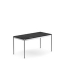 USM Haller Tisch, 150 x 75 cm, Holz, Eiche lackiert schwarz