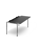USM Haller Tisch Advanced, 175 x 75 cm, 41-Linoleum nero, Ohne Klappe