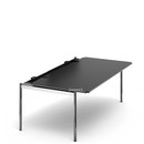 USM Haller Tisch Advanced, 200 x 100 cm, 41-Linoleum nero, Ohne Klappe
